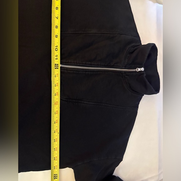 & OTHER STORIES STOCKHOLM Sweatshirt Women S Oversize 1/2 Zip Fleece Mock Neck - Picture 9 of 11